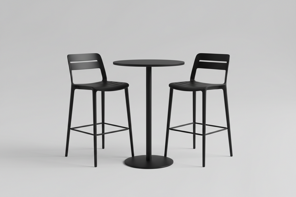 Lancaster Bistro Table Set - Black