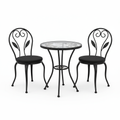 Lancaster Bistro Table Set Black